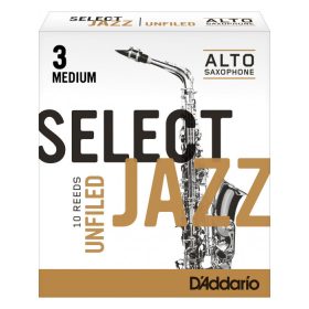 D'Addario Alt Saxophon Blatt 3M, Select Unfiled