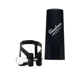  Vandoren Bb Klarinette Metallligatur + Kunststoffkappe schwarz M/O