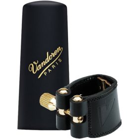 Vandoren Sopran Saxophon Lederligatur + Kunststoffkappe