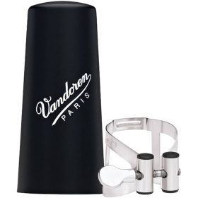   Vandoren Es Klarinette Metallligatur + Kunststoffkappe zinn M/O