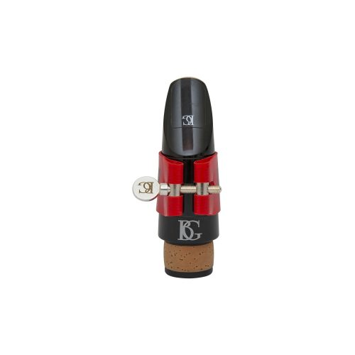 BG LFB9 Bb Klarinette Ligatur und Kappe 'Flex', rot