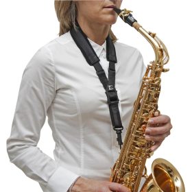   BG S10 ESH 'Large elastic' Alt/Tenor Saxophon Halsriemen, breites gepolstertes Band
