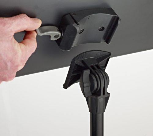 K&M 11870 Notenpult, leichtes Aluminium, schwarze Platte