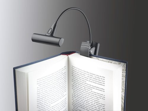 K&M 12247 "T-Model FlexLight"  Notenpultbeleuchtung (mit Tasche), 2 Stufen, 8 LEDs, 1 Arm