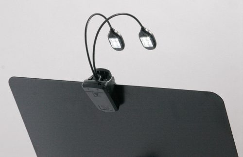 K&M 12270 "Twin Head" Notenpultbeleuchtung, 2*4 LEDs