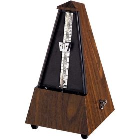 Wittner 855131 Metronom Pyramide braun, mit Glocke