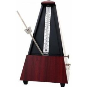 Wittner 855111 Metronom Pyramide mahagoni, mit Glocke