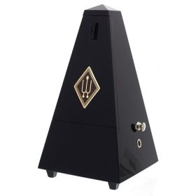 Wittner 816M Metronom Pyramide Holz, matt schwarz mit Glocke
