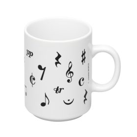 Vienna World Tasse mit Musiksymbolen