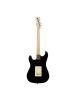 Flight EST11 elektromos gitár stratocaster, fekete