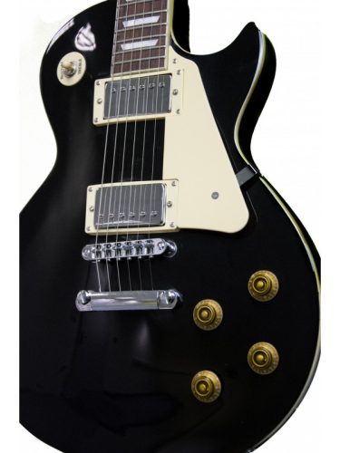 Flight ELP10 BK elektromos gitár Les Paul, mahagóni test-nyak, fekete