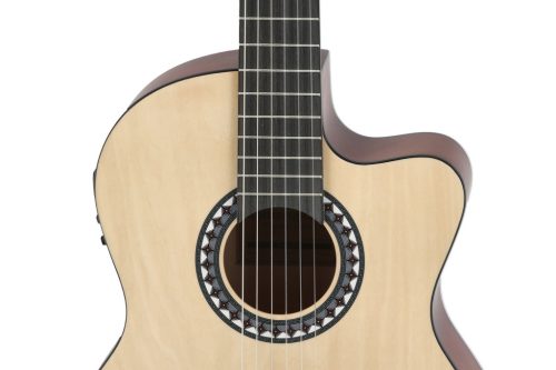 Gewa Basic 4/4 elektro-klasszikus gitár, natur