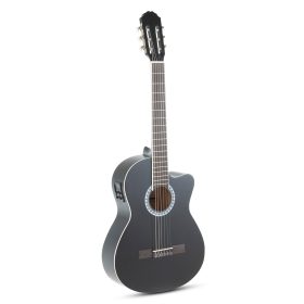 Gewa Basic 4/4 elektro-klasszikus gitár, fekete