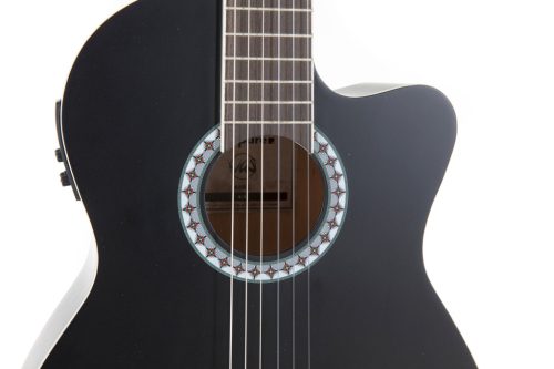 Gewa Basic 4/4 elektro-klasszikus gitár, fekete
