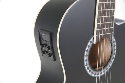 Gewa Basic 4/4 elektro-klasszikus gitár, fekete