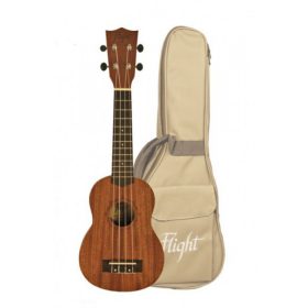 Flight NUS-310 Sopranukulele, braun, laminiert