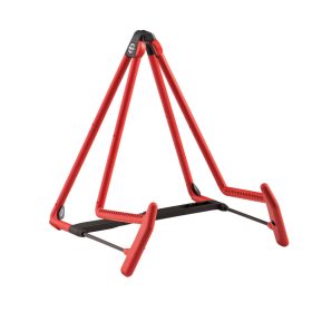 K&M 17580 "Heli 2" acoustic guitar stand, red