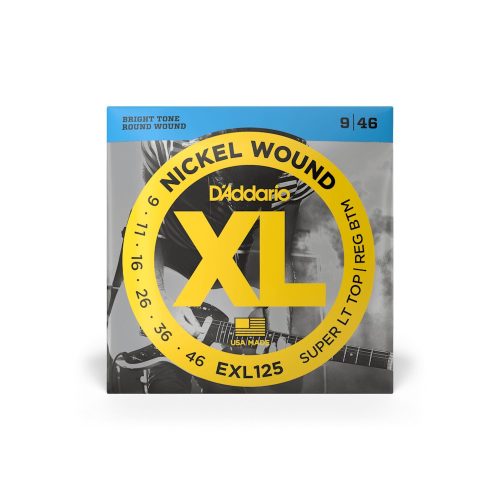 D’Addario EXL125 9-46 Super Light top/Reg. bottom - E-Gitarrensaiten