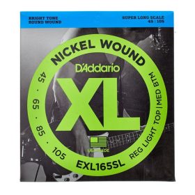   D’Addario EXL165 Regular Light Top / Medium Bottom .045-.105 - bass strings