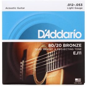   D’Addario EJ11 80/20 Bronze Light .012-.053 - Western-Gitarrensaiten