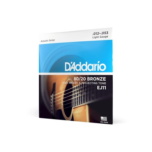 D’Addario EJ11 80/20 Bronze Light .012-.053 - Western-Gitarrensaiten