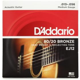   D’Addario EJ12 80/20 Bronze Medium .013-.056 - Western-Gitarrensaiten
