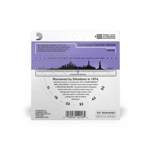 D’Addario EJ26 Phosphor Bronze .011-.052 - Western-Gitarrensaiten