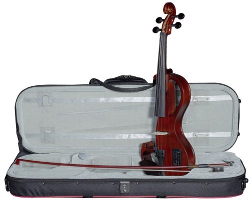 Hidersine HEV3 Electric Violin Set, Zebrawood
