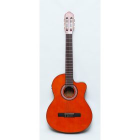 GMC-G21CE Elektro-akusztikus klasszikus gitár 4/4 méz