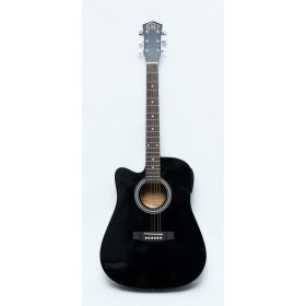 GMC-29HCE Electro-Acoustic Guitar, Cutaway Left-Handed Black