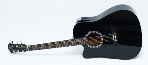 GMC-29HCE Electro-Acoustic Guitar, Cutaway Left-Handed Black