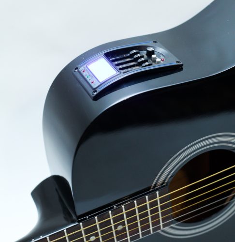 GMC-29HCE Electro-Acoustic Guitar, Cutaway Left-Handed Black