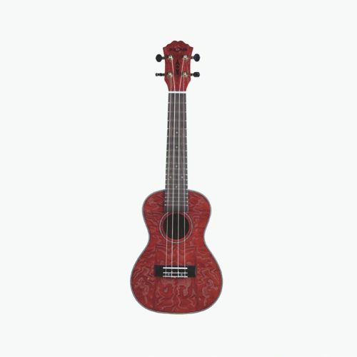 FZONE FZU-022-23-RD koncert ukulele, piros