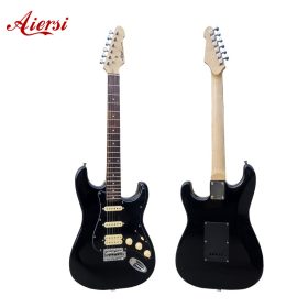 Aiersi ST12-BK stratocaster elektromos gitár, fekete