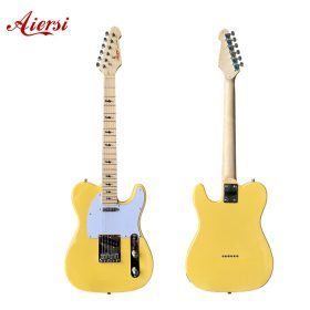 Aiersi TL10-Plus-Y telecaster elektromos gitár, sárga
