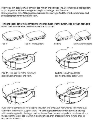 Hidersine HVSP1BK Violin Rest Huber