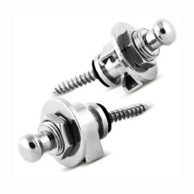 FZONE LK-1-S gitár hevedertartó gomb, strap lock, ezüst