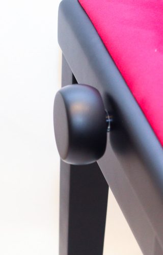 Ambiente Piano Bench AMB23-MBK-VBR Black Matte + Red Velvet