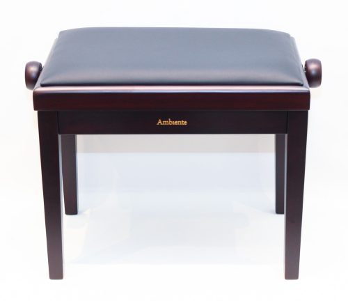 Ambiente Piano Bench AMB23-MRW-LBK Rosewood Matte + Black Leather