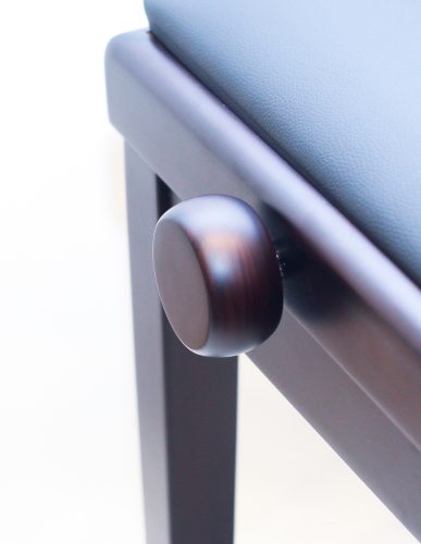 Ambiente Piano Bench AMB23-MRW-LBK Rosewood Matte + Black Leather