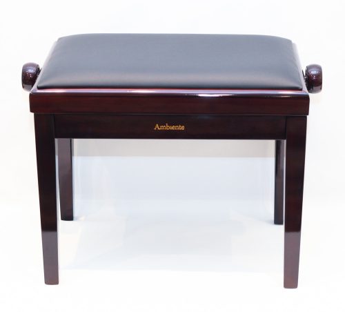 Ambiente Piano Bench AMB23-PRW-VBK Rosewood Polished + Black Velvet