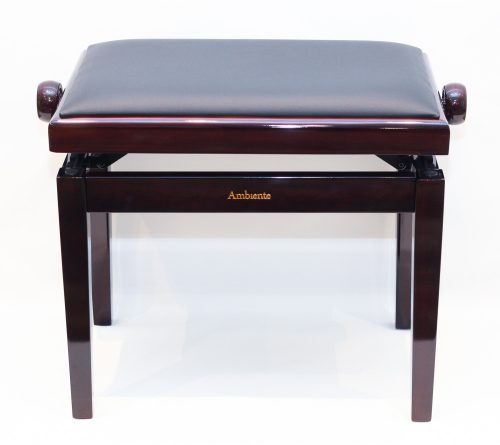 Ambiente Piano Bench AMB23-PRW-VBK Rosewood Polished + Black Velvet
