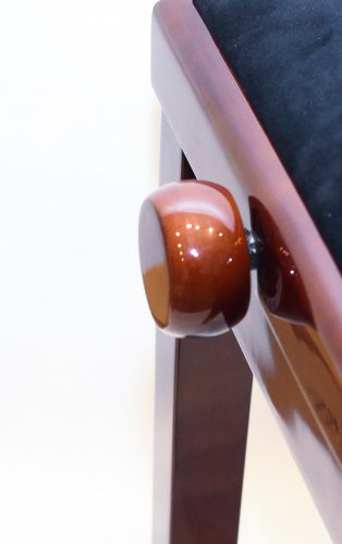 Ambiente Piano Bench AMB23-PDW-VBK Walnut Polished + Black Velvet