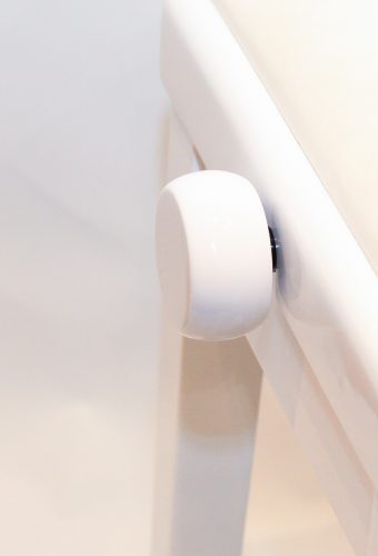 Ambiente Piano Bench AMB23-MWH-VWH White Matte + White Velvet