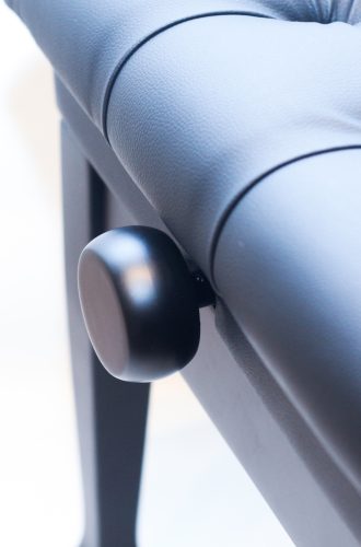 Ambiente Piano Bench AMB6-MBK-VBK Black Matte + Black Leather