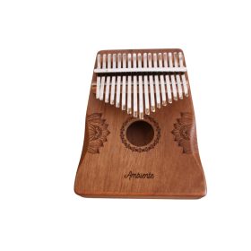   Ambiente KHD-17-BR kalimba, 17 hang, barna matt, virágminta 