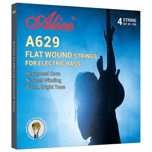 Alice A629-4M basszusgitár húrkészlet, 45/105