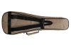 FZONE CUB-7 koncert ukulele bélelt huzat, fekete 10mm