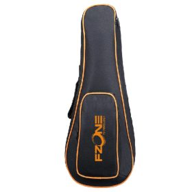 FZONE CUB-3 szoprán ukulele bélelt 10mm huzat, fekete